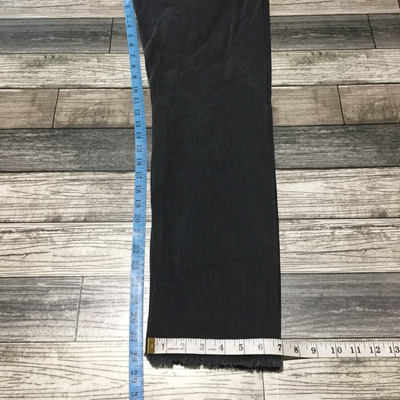 Maison Margiela MM6 Straight Button Fly Jeans Women’s 42 Gray Raw Hem Romania - Picture 2 of 15